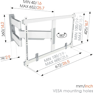 VOGEL'S TVM 5645 WHITE