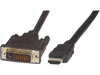 LINK'UP ADAPHDMIDV2 HDMI Male 19 pts / DVI-D male 2m