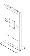 SCREEN'UP TOTEM PORTRAIT pour QB-QM-QH 65 C (1088-240807)