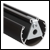 VOGEL'S PUC 2430 BLACK (7224300)